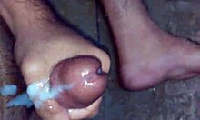 amateur masturbates to climax at home