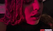 Lana poison sucks cock and gets fucked