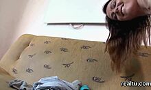 adorable czech chick seduced in mall and poked in pov