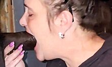 super blowjob and massive cumshot for pink glitter stepmom
