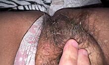 hot indian college girl rubs hairy pussy