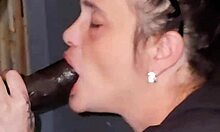 super blowjob and massive cumshot for pink glitter stepmom