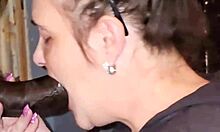 super blowjob and massive cumshot for pink glitter stepmom