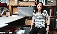 Tied Teen 18+ Thief Kylie Martin Fucked Roughly By Big Cocked Lp Officer