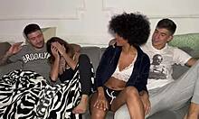 Interracial Swinger Party Shares Wife With Friend