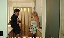 Stepmother fucks her stepson when home alone