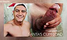 Yuri gaucho santa has a huge cock for parody