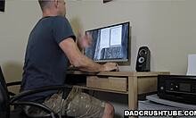 Leia rae doesnt know that her perv stepdad secretly installed a hidden camera inside her room and watches her masturbate
