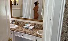 Guy spies on stepsister showering then gets sucked