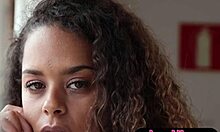 Spanish Ebony Teen 18+ Displays Petite 18+ Chocolaty Body And Bubble Butt