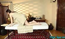 Sexy Brunette Gets Sensual Massage Treatment