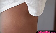 Spanish Ebony Teen 18+ Displays Petite 18+ Chocolaty Body And Bubble Butt