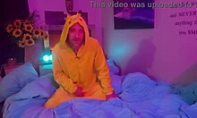 female nerd in cosplay gives joi instructions