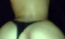 big ass latina fucked doggystyle in black lace thong