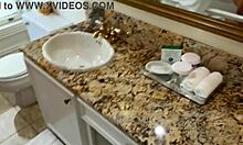 Guy spies on stepsister showering then gets sucked