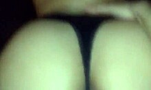 big ass latina fucked doggystyle in black lace thong