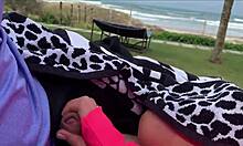 Show Everyone How You Cum On The Beach