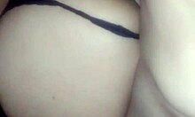 big ass latina fucked doggystyle in black lace thong