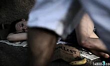 homeless teen cleaned and fucked by perv stranger
