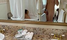 Guy spies on stepsister showering then gets sucked