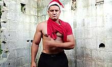 Yuri gaucho santa has a huge cock for parody