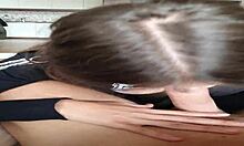 deepthroat and rimming from beautiful all natural teen pov