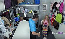 Busty teen caught stealing candy