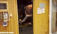 petite latina oily footjob steamy sauna surprise