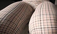 naughty coworker cameltoe tease and denial at office