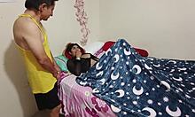 perverted old man fucks his beautiful busty stepdaughter
