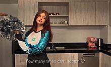 Shameless stepfather fucks virgin cheerleader stepdaughter