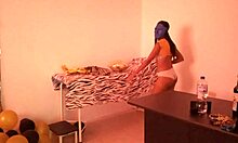 Sluts step sisters meet at birthday party to celebrate in a sexy way