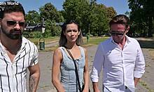 Seductive veronica leal tempts old friends into dp fun