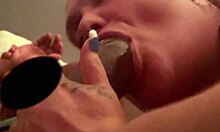 a trip down tropical storm lane for a gumjob with big black cock