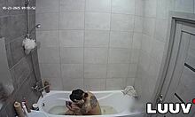 Luuv tattooed emily films her private show