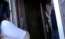 French milf fucked on sofa