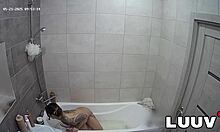 Luuv tattooed emily films her private show