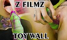 Alt Blonde Tattoo Slut Goes Wild With Massive Crazy Dildos