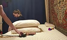 anastasia mistress rides sex machine for anal orgasm with husband