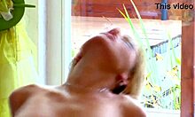 hot blonde sex lovers tease with deepthroat and ride big cock in part four