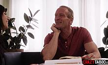 Kinky homeschooling with big dick stepdad and first chore for teen 18+ aria valencia was a blowjob
