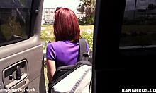 amateur redhead white girl gives up her ass for cash