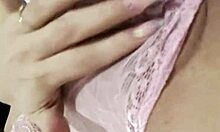 Rossmexicana masturbates her beautiful ass with dildo in new lingerie