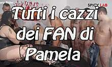 Amateur orgy happens for pamela and her fans in group fun