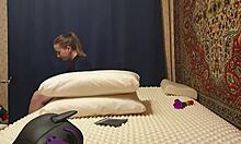 anastasia mistress rides sex machine for anal orgasm with husband