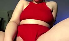 blonde teen gives sloppy blowjob and squirts everywhere