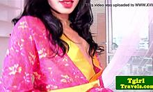 ladyboy fingers her tight ass