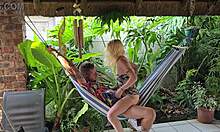 Fucking on the hammock while on holiday in hawaii with petite blonde