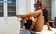 lonely housewife calls househelp to cook and fuck in kitchen