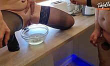 Blindfolded Wife Gets Surprise Threesome Doggystyle Fuck And Facial!